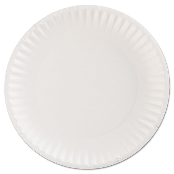 AJM AJMPP9GRA GREEN LABEL PAPER PLATES, MICROWAVABLE, 9″...