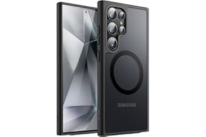 JETech Magnetic Case for Samsung Galaxy S24 Ultra 5G, Compatible with MagSafe, Translucent Matte Back Shockproof Phone Cover 