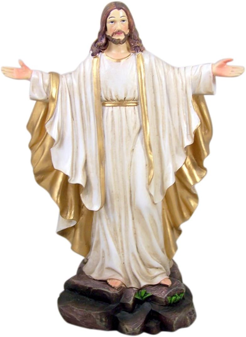 Home Originality Light of The World Jesus Christ Resin Outdoor Decorations, 11 1/2 Inch