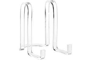 Plymor Clear Acrylic Ribbon-Style Display Easel, 6.125" H x 4" W x 6.5" D