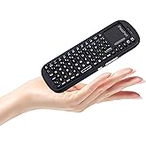 iPazzPort Mini Bluetooth Keyboard Remote, Wireless 2.4GHz with Touchpad Mouse Combo Controller Compatible with Smart TV, Lapt