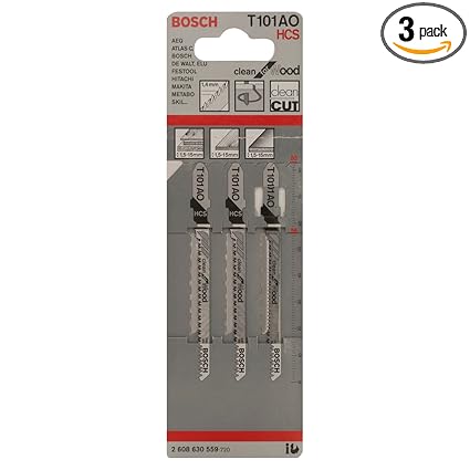Bosch 2608630559 Jigsaw Blade T101ao 3 Pcs Amazon Com