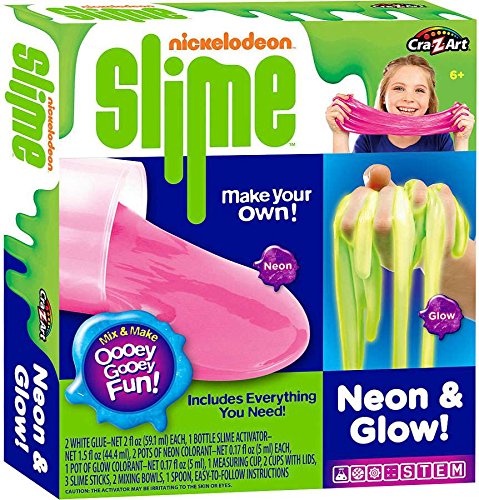 Nickelodeon Sticky Neon and Glow Slime Kit Nickelodeon Sticky Neon and Glow Slime Kit