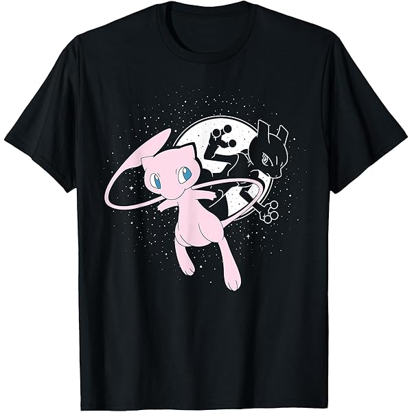 Amazon.com: Pokémon - Celestial Mew & MewTwo Moon T-Shirt