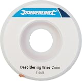 Silverline 633609 Metal Solder Sucker 185mm & 512655 Desoldering Wire 2mm view 5