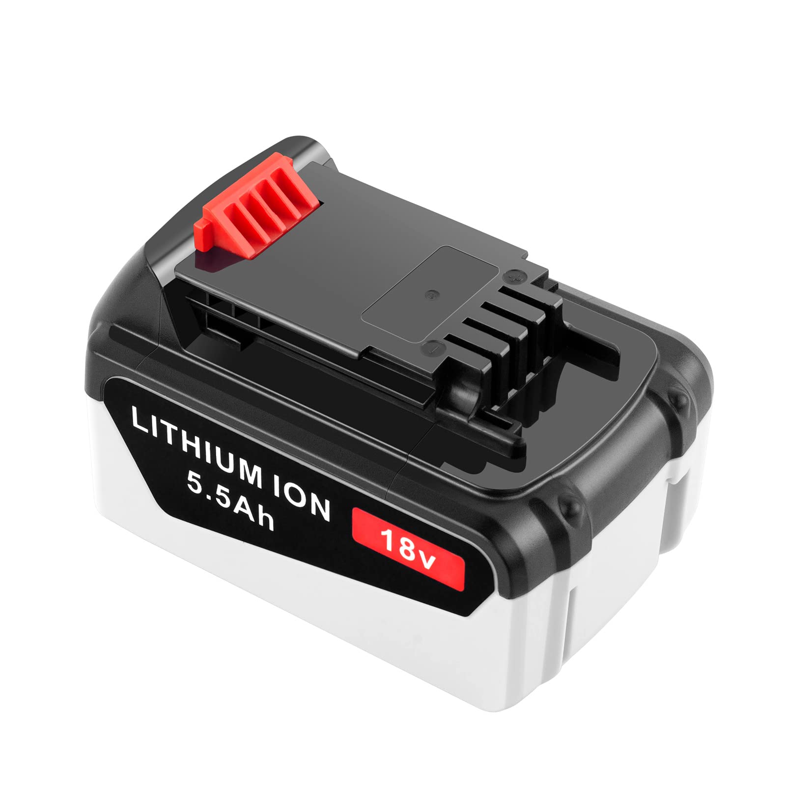 ADVTRONICS 18V 5.5Ah replacement battery compatible with Black+Decker 18V BL2018 BL2018-XJ BL4018 LB20 LBX20 LBXR20 LBXR2020-OPE LBXR20B-2 LB2X4020