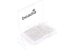 BEADIA Ball Head pins Silver for DIY Jewelry Making 40mm 200pcs