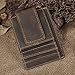 Le'aokuu Genuine Leather Magnet Money Clip Credit Card Case Holder Slim Handy Wallet (Dark Brown 4)