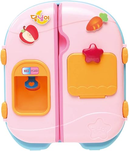 dalimi toytron juguete para nevera para ninos refrigerador de juguete juguete de cocina con dispensador de cubitos de hielo juguete rosa para