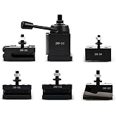 findmall 6 Pcs AXA 250-111 Wedge Type Tool Post Set, 12 Inch Swing Dia | Quick Change Lathe Holder, 250-101, 250-102, 250-104, 250-107, 250-110