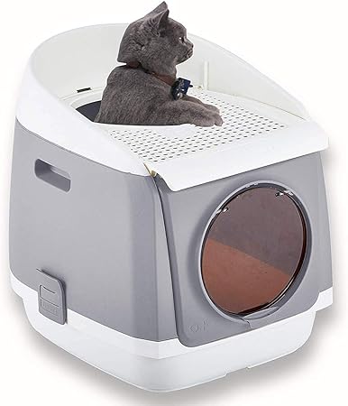 closed litter box amazon
