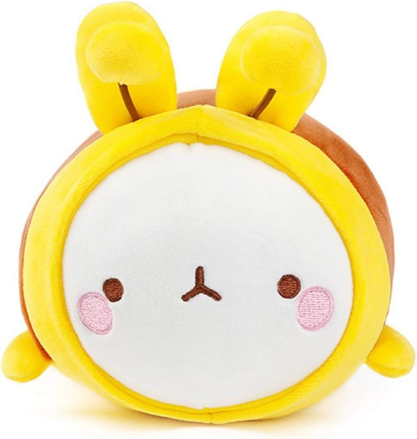 Molang Fluffy Soft Mochi Spandex Cushion Stuffed Animal Plush Pet Honey Bee Rabbit Toy 9 inches