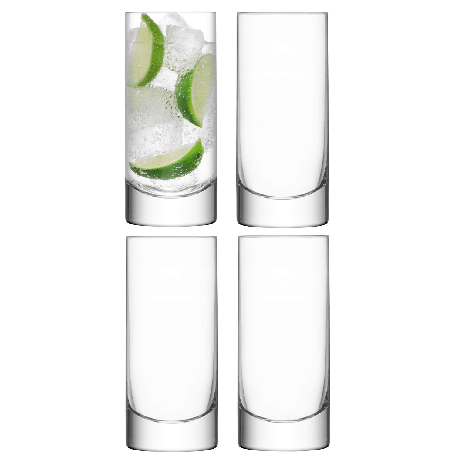 LSA Bar Highball 420ml Clear | Set of 4 | Mouthblown & Handmade Glass | BR35