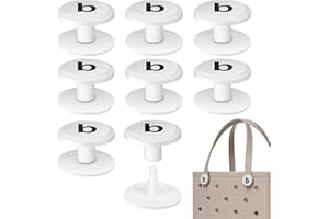 ANZUSY 8-Pack Replacement Rivets for Bogg Bag, Replacement Buttons Compatible with Beach Tote Bags Handle, Fix Bogg Bag Handle Quickly and Easily, Bogg Bag Accessories