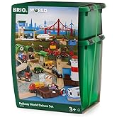 BRIO World 33766 Deluxe Railway Set - Ultimate Wooden Train Adventure for Kids Aged 3 and Up | Interactive and Educational | 