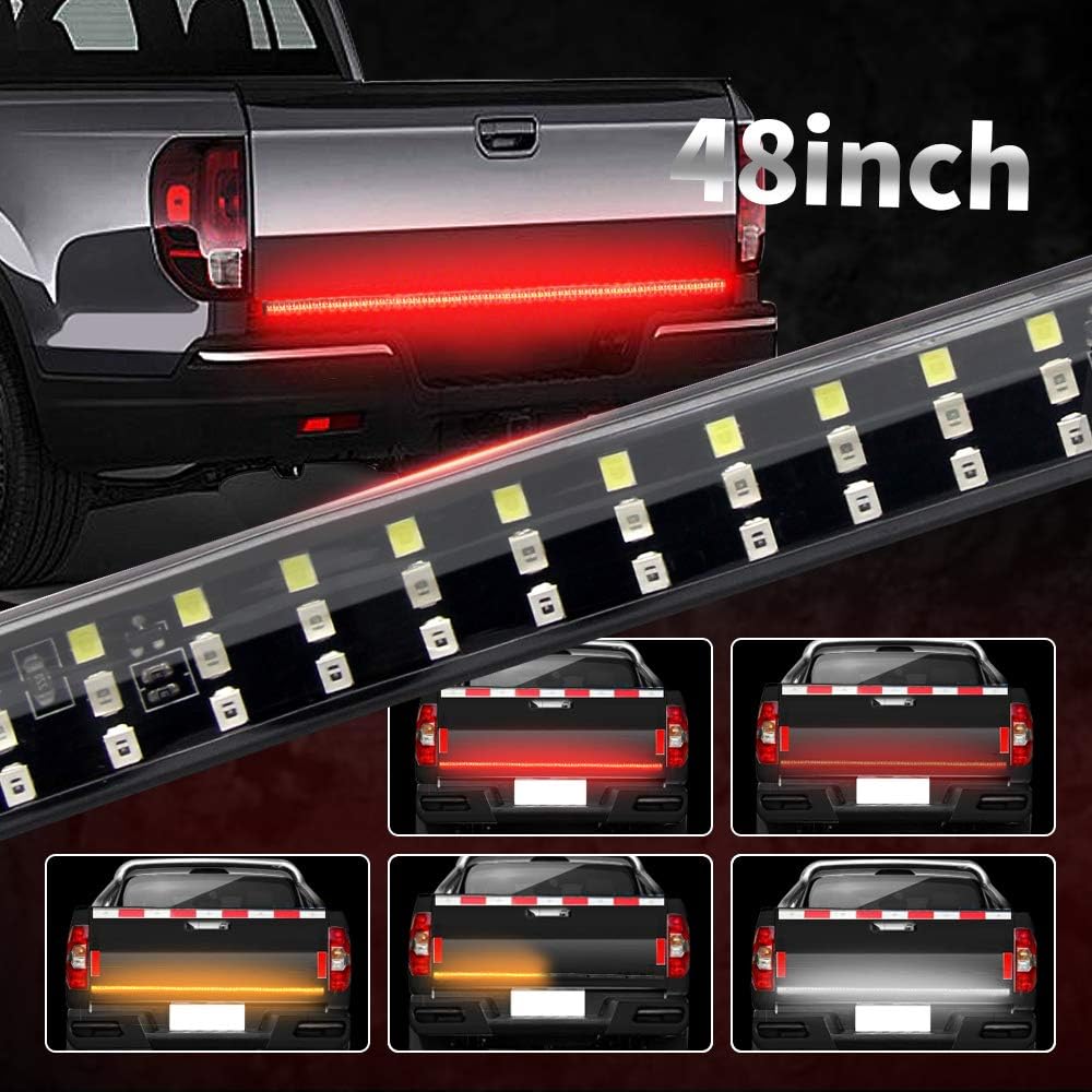 LED Tailgate Light Bar 48 inch Triple Truck Tailgate Light Strip