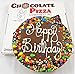 Chocolate Pizza, Happy Birthday, 16 Ounce, 10 Inch, Hand-Decorated, Made in USAthumb 1