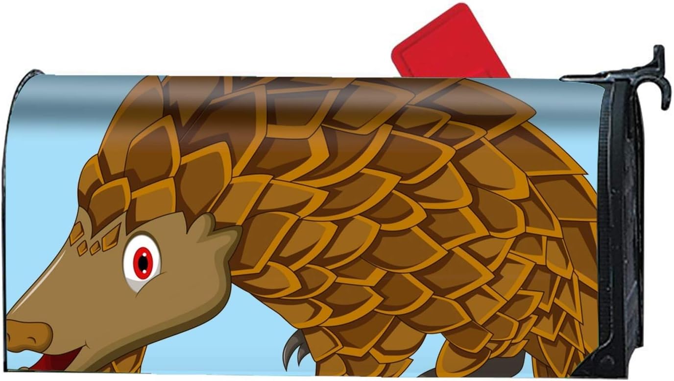 Fanmil Cute Pangolin Cartoon Magnetic Mailbox Cover Mailwrap All Weather Standard Size Mailbox Covers And Wraps For Mailbox Amazon Co Uk Garden Outdoors