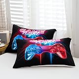 Loussiesd Single Gamer Duvet Cover Set Multi Color Gamepad Bedding 2 Pcs view 5