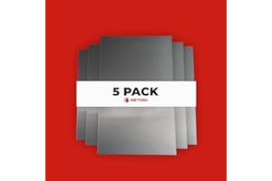 Metoro 16-Gauge Mild CRS Steel Sheet - Formable, Weldable, Magnetic, Smooth Surface - Industrial-Grade Metal Plate for DIY Projects, Fabrication, and More. (5, .060 x 12 x 8)