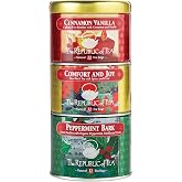 The Republic of Tea &ndash; Holiday Stackable Tea Tin, Seasonal Assortment, 36 Tea Bags