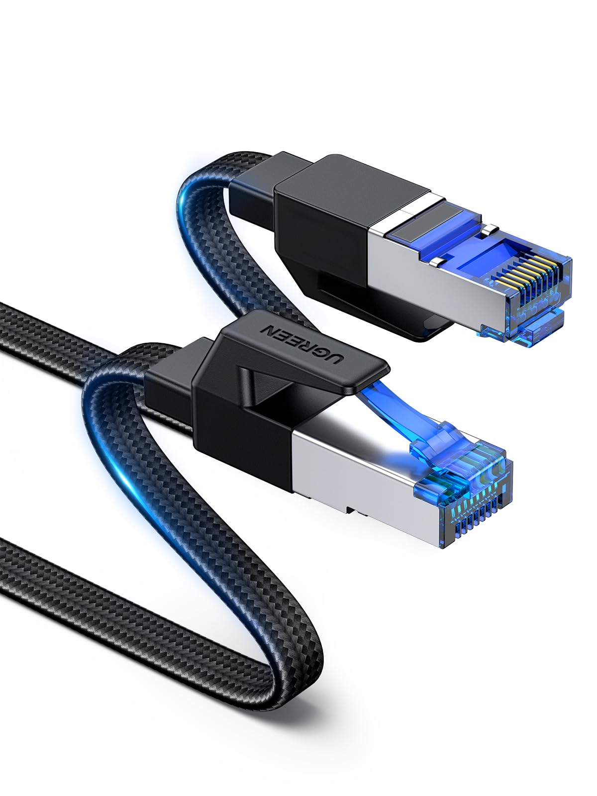 UGREEN CAT 8 LAN Kabel 40000Mbit/s Netzwerkkabel Ethernet Kabel (2M)