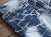 Aiyino Men's Stylish Camo Straight Fit Stitching Moto Biker Jeans,US 32,01 Blue
