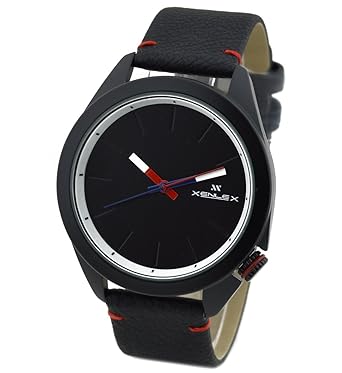 Xenlex Elegant Stylish Black Dial Leather Strap Watch for Men and Boy