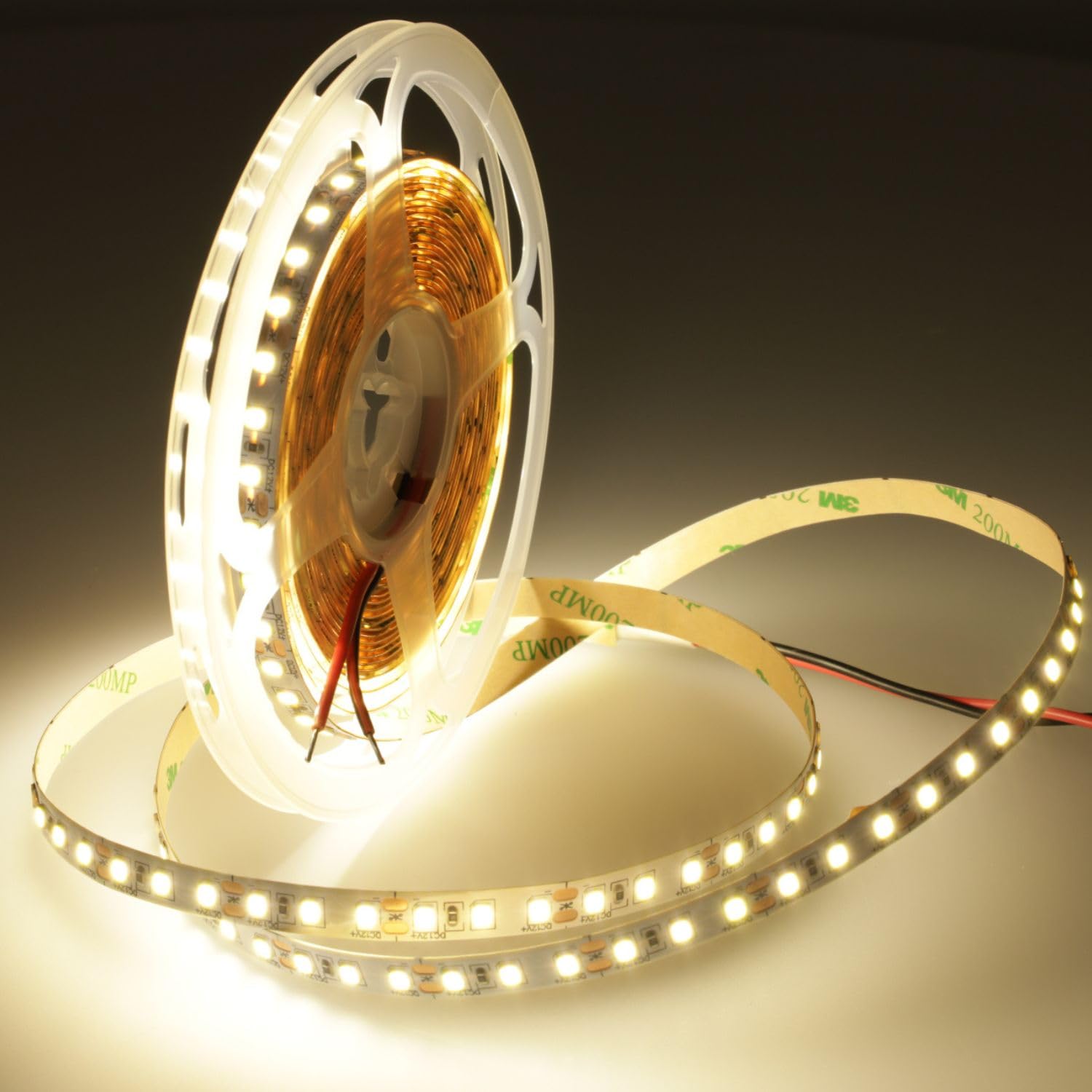 JANDEI 12V LED Strip Lights Natural White 4200K 5M 600LED SMD2835 Wide Cuttable Flexible Tape Lights IP20 Indoor Use LED Lighting