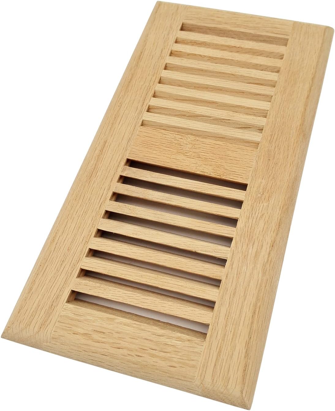 Registers, Grilles & Vents - Homewell Red Oak Wood Floor Register Vent, Drop in Vent, 4x10 Inch, Unfinished