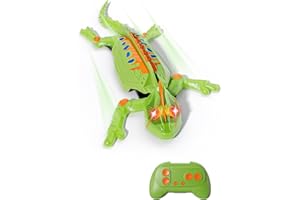 AjiAoo Glow-in-The-Dark Wall Climbing Chameleon, Remote Control Car Kids Toys with Rechargeable Indoor Wall Crawler Robot Geckos Toys Gifts for Boys & Girls Ages 3 & Up
