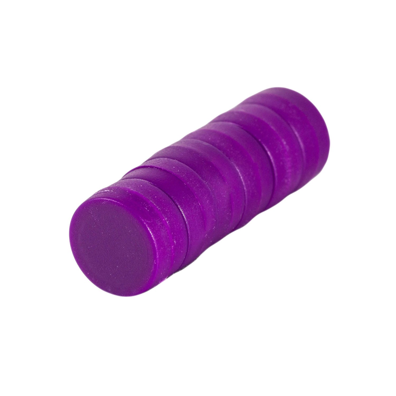 Magnetastico® | 6x strong neodymium magnets with protective coating | Purple colour & size 12x6 mm | Strong coloured office magnets | Perfect mini magnet for fridge, whiteboard & glass magnetic board
