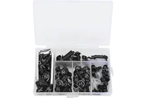 MTKXZHAO 158Pcs Fairing Bolts Fixing Windscreen Screws Aluminium Fastener Clips Nuts Gasket Kit for Kawasaki Ninja ZX-6R ZX6R