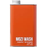 Mozi Wash Laundry Detergent Liquid, Sugar Dew- Citrus & Hibiscus, 50+ Loads, Non toxic, Plant Based Enzyme Cleaners, Phosphate & Paraben Free, Long Lasting Luxury Clean, 32 oz Recyclable Bottle