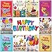 umbresen 6 Pack 5D DIY Special Shaped Diamond Painting Christmas Birthday Greeting Cards Creative Gift (Happy Birthday 6 Set)