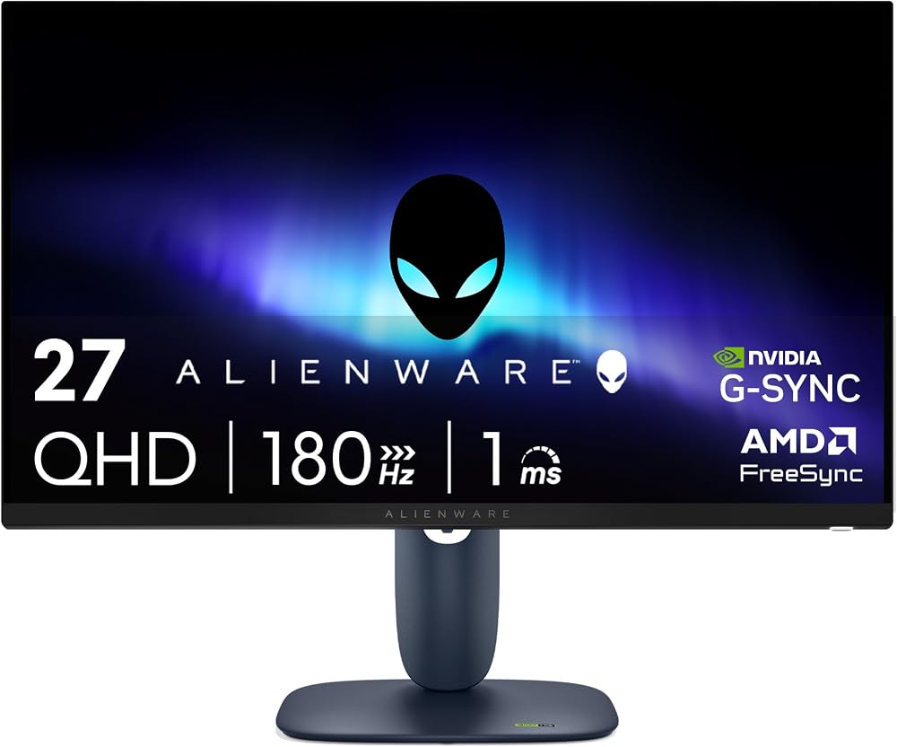 Alienware AW2725DM 27 Gaming Monitor QHD 180Hz G-Sync Compatible HDR400
