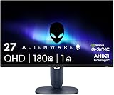 Alienware AW2725DM 27 Gaming Monitor QHD 180Hz G-Sync Compatible HDR400