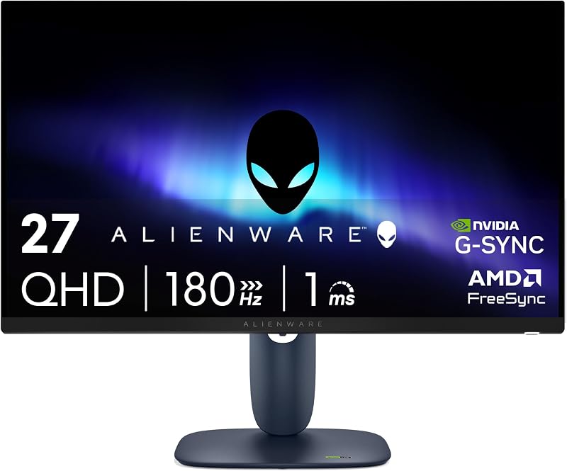 Alienware AW2725DM 27 Gaming Monitor QHD 180Hz G-Sync Compatible HDR400