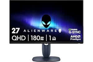 Alienware 27 Gaming Monitor - AW2725DM - 27-inch QHD 180Hz 1ms Display, IPS, NVIDIA G-SYNC, AMD Freesync, VESA AdaptiveSync.