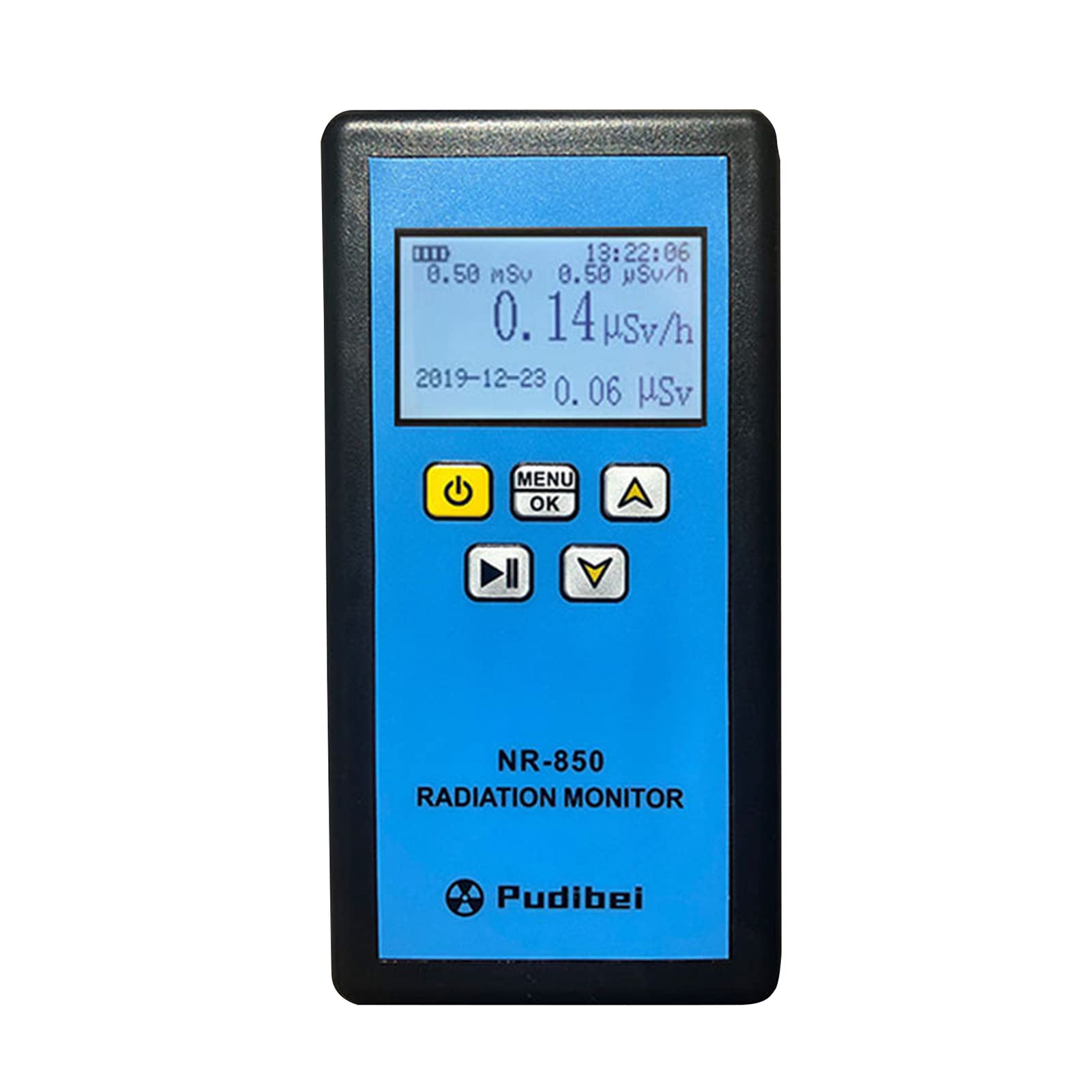 DEWIN Handheld Nuclear Radiation Detector, EMF Meter Radiation Monitor LCD Display Household Radioactive Tester Geiger Counter for Factory, Home (NR-850)