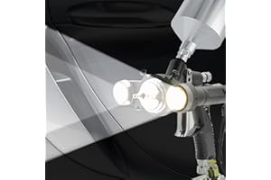 ANSIKE Paint Spray Gun LED Light (Built-in Battery) Universal Automotive Paint Gun Light Spray Paint Gun Lighting System White/Warm Two-Color Light