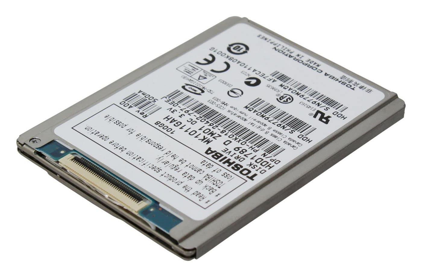 Toshiba 100 GB Parallel ATA Hard Drive – Parallel ATA (, 100 GB, 1.8,