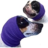 The Original Happy Hoodie for Dogs and Cats, The Grooming and Force Drying Miracle for Anxiety Relief, Calming Dogs - Purple 