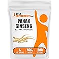 BulkSupplements.com Ginseng Root Extract Powder - Panax Ginseng Supplement, Herbal Supplement - Vegan & Gluten Free, 1g per Serving, 500g (1.1 lbs) (Pack of 1)