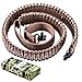 Paracord Rifle Sling, 2 Point Gun Sling Adjustable Shotgun Sling with Swivels for Outdoor Hunting (Brown&Khaki)