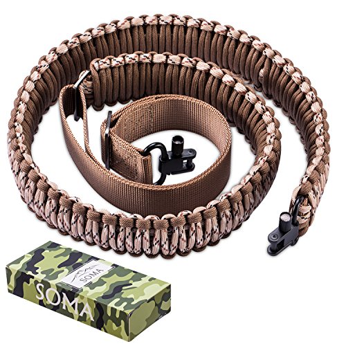 UPC 602773482597, SOMA Gun Sling Rifle Sling Paracord 550lb 2 Point Adjustable Strap for Tactical Rifle or Shotgun 4 Colors