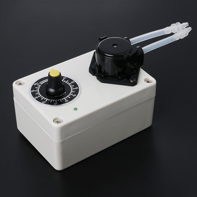 BIlinli DC 12V Dosing Pump Speed Adjustable Peristaltic Pump For