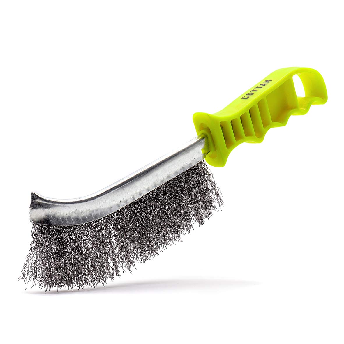 COTTAM Multi Purpose Narrow Cleaning Steel Wire Hand Brush - For Rust Removal & Cleaning