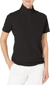 Half Zip Mock Neck Top 