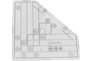 Grids Quilt Ruler, Acrylic Professional Sewing Ruler, Non Slip Quilt Cutting Tool with Fine Coating, Ideal for DIY Sewing Pat